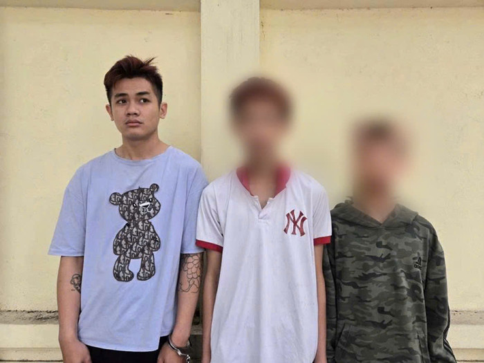 3 đối tượng trong nhóm cướp, nhỏ nhất mới 13 tuổi. Ảnh: Công an TP Hà Nội