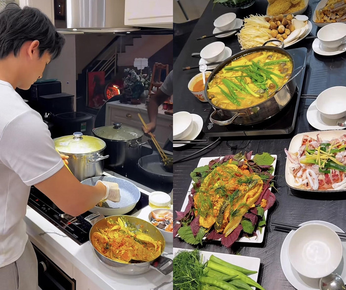 Thành phẩm sau khi vào bếp của bạn trai Diệp Lâm Anh.