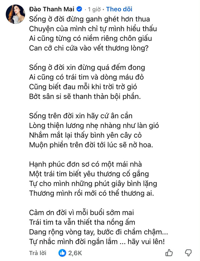 Trúc Mai gây chú ý khi để lại lời nhắn đặc biệt dưới hình ảnh mới của Phương Oanh.