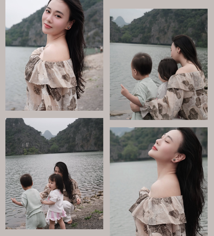 Khoảnh khắc nữ diễn viên hạnh phúc bên các thiên thần nhỏ sau những ngày sóng gió. - Ảnh: FBNV