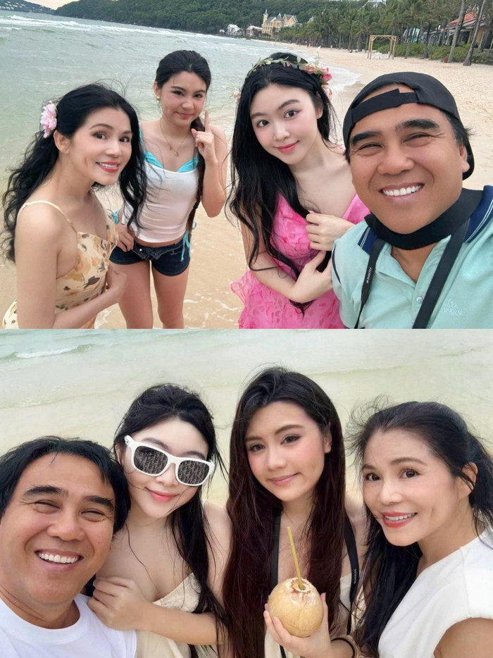 Gia đình hạnh phúc của nghệ sĩ Quyền Linh.&nbsp;