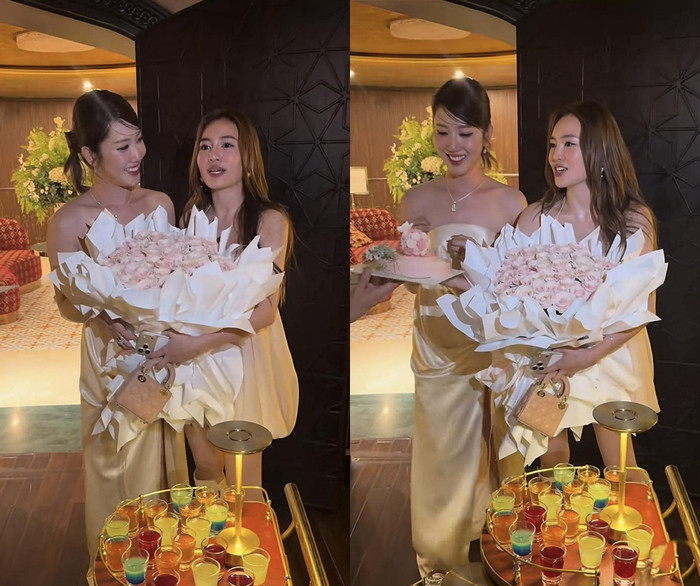 Thúy Ngân khiến Ninh Dương Lan Ngọc bất ngờ khi tổ chức sinh nhật cho người chị. (Ảnh từ TikTok Bác sĩ Bích Na)