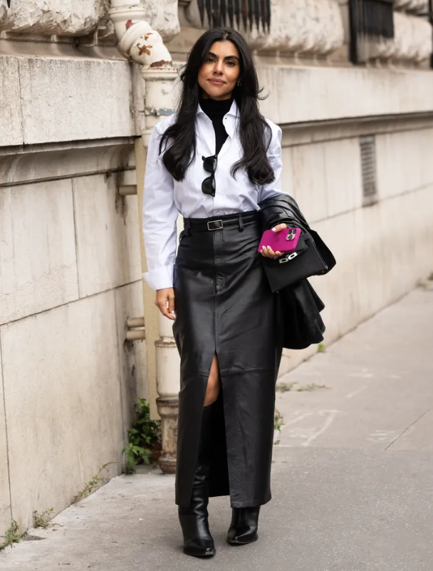 8 cách phối đồ đẹp nhất với sơ mi trắng cài cúc Ảnh 5