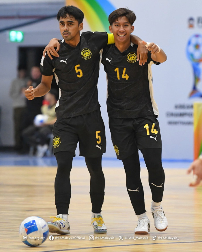 Đội tuyển futsal Malaysia đang rơi vào thế khó ngay từ đầu tại giải Futsal ASEAN 2026. Ảnh: FAM