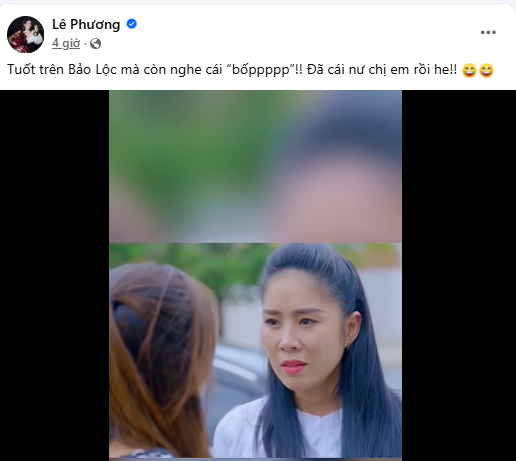 Lê Phương hài hước chia sẻ về phân đoạn gây sốt