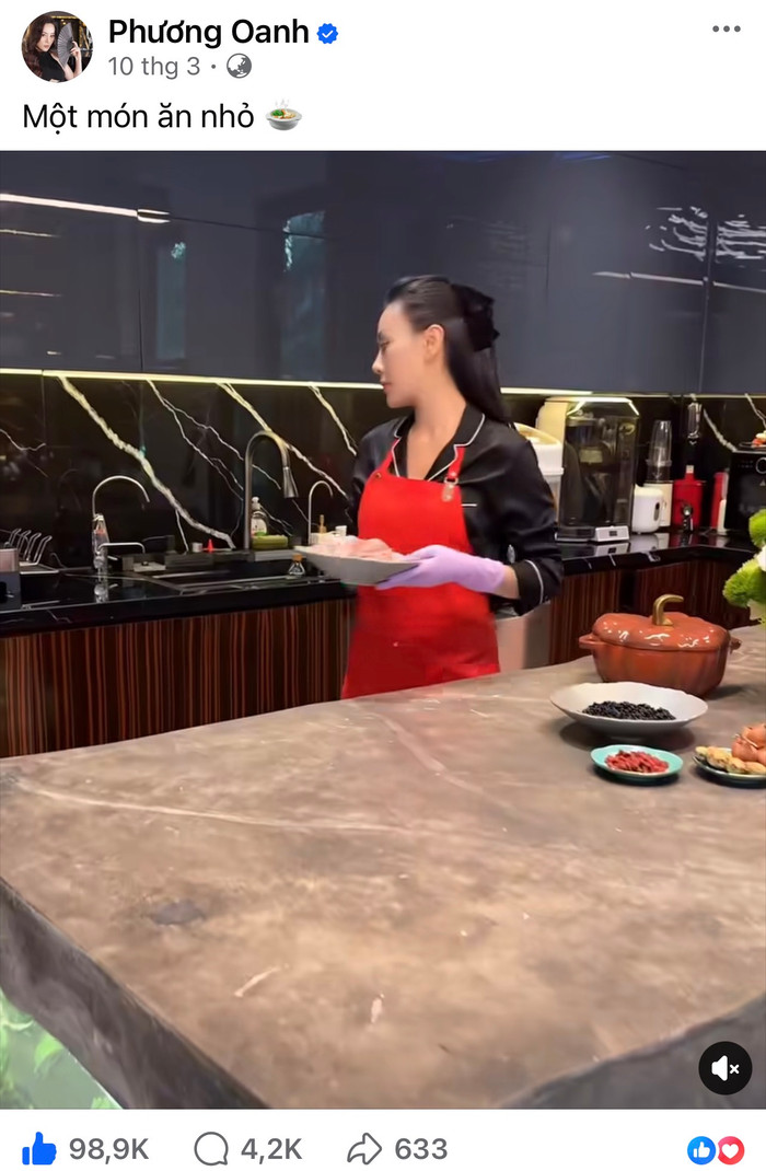 Bài đăng gần 100 nghìn lượt thích của Phương Oanh.