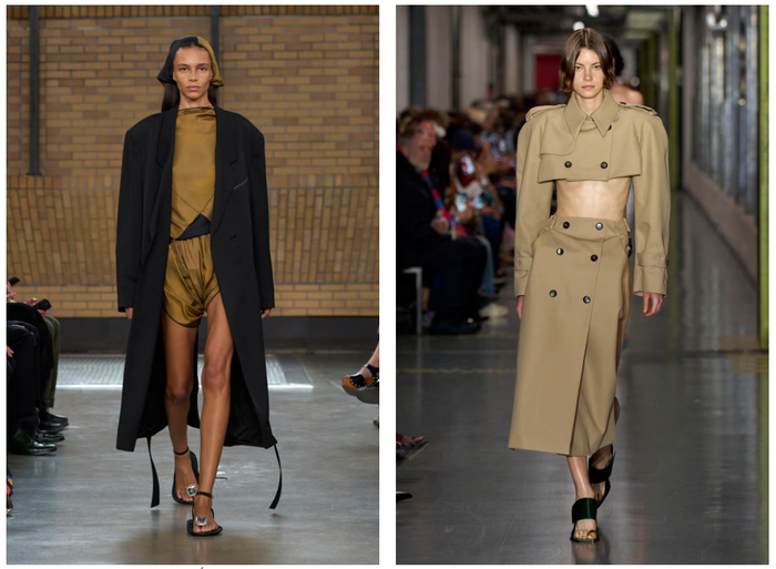 Các thiết kế sandal xỏ ngón cái đang “lên ngôi” khi được nhiều thương hiệu như Tory Burch hay Calvin Klein tích cực khai thác. Điểm nhấn nằm ở chi tiết kim loại lấy cảm hứng từ trang sức bàn chân, giúp tổng thể thêm phần hiện đại và cá tính.