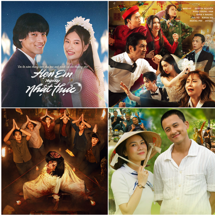 4 bộ phim Việt đang đứng đầu bảng xếp hạng phòng vé hiện nay.