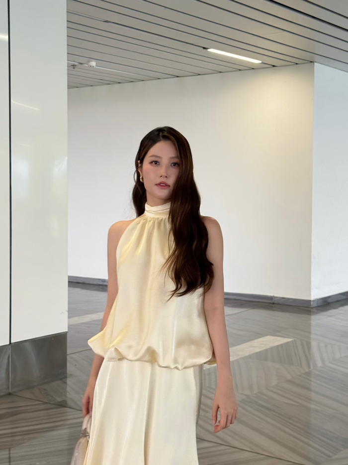 Vóc dáng của nữ diễn viên nhận về nhiều lời khen. (Ảnh: FBNV)