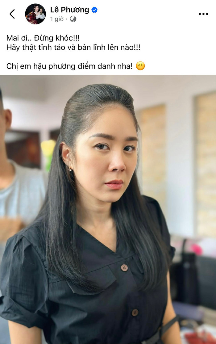 Lê Phương đăng tải chia sẻ về nhân vật Thanh Mai.&nbsp;