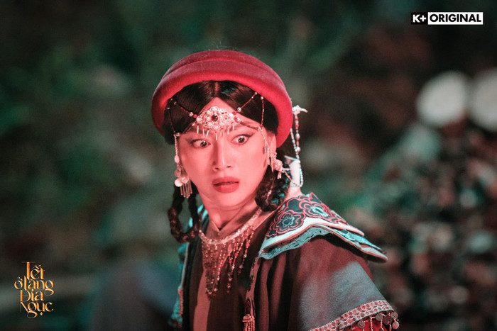 Tạo hình kinh dị của Lan Phương trong dự án điện ảnh Kẻ Ăn Hồn và Series Tết Ở Làng Địa Ngục. - Ảnh: FBNV