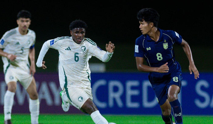 U17 Thái Lan đã chính thức bị loại khỏi giải U17 châu Á 2026 sau thất bại 0-2 trước chủ nhà Saudi Arabia ở lượt trận thứ hai bảng A. Ảnh: AFC