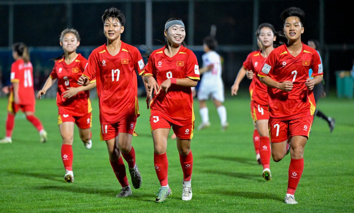 U17 nữ Việt Nam sẽ bước vào thử thách lớn nhất từ đầu giải khi chạm trán Australia ở tứ kết giải U17 nữ châu Á 2026. Ảnh: AFC