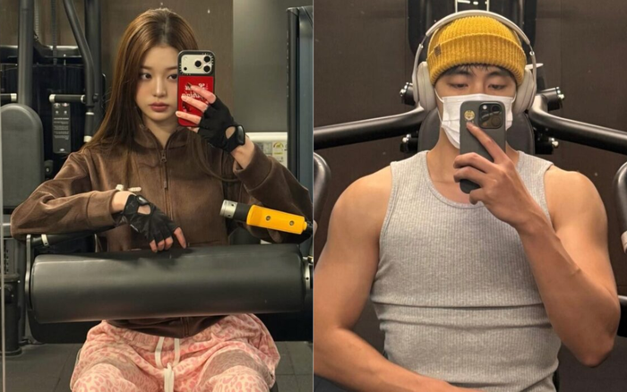 Jang Won Young và V từng check-in chung một phòng tập. Ảnh: Korea Boo