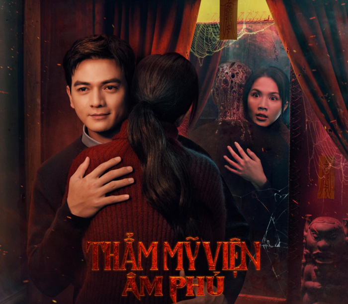 Đây là lần đầu tiên Lê Xuân Tiền và Ngọc Trinh hợp tác trong vai trò cặp đôi chính trên màn ảnh rộng (Ảnh: FBNV).