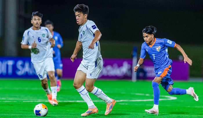U17 Uzbekistan tiếp tục khẳng định sức mạnh khi đánh bại Ấn Độ 3-0 ở lượt trận thứ hai bảng D giải U17 châu Á 2026. Ảnh: AFC