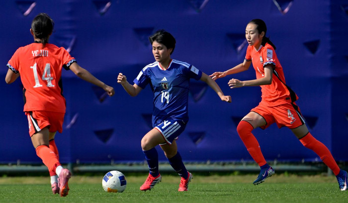 U17 nữ Nhật Bản đã phải trải qua trận đấu đầy khó khăn trước Hàn Quốc trước khi giành chiến thắng 1-0 ở tứ kết giải U17 nữ châu Á 2026. Ảnh: AFC