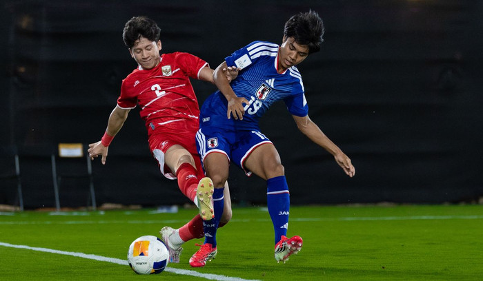U17 Indonesia đã chính thức dừng bước tại giải U17 châu Á 2026 sau thất bại 1-3 trước Nhật Bản ở lượt trận cuối bảng B. Ảnh: AFC