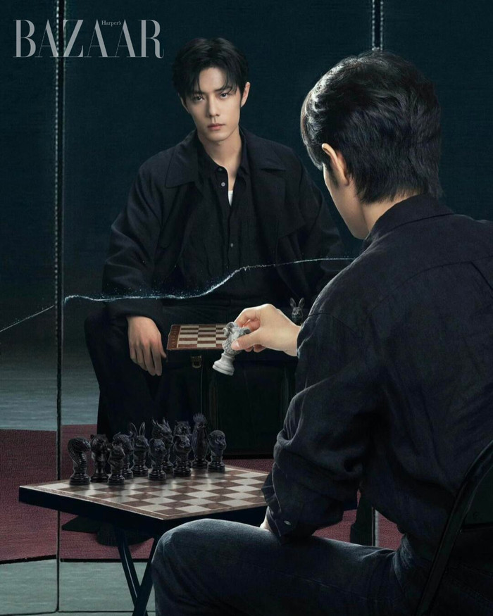 Tạo hình Tiêu Chiến trong Thập Nhật Chung Yên đang trở thành tâm điểm. Ảnh: Harper's Bazaar.&nbsp;
