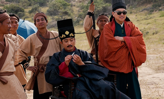 Ở Trùm Sò, nghệ sĩ Quang Minh vào vai Thầy Đề.&nbsp;