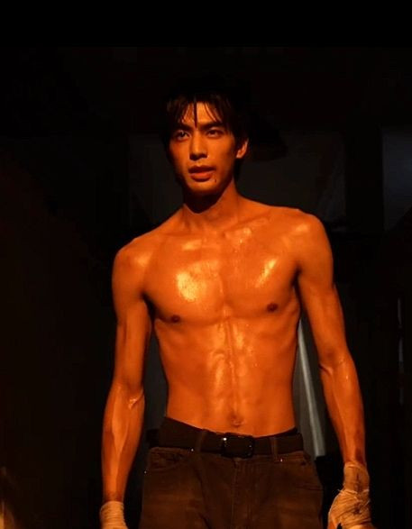 &nbsp;Tống Uy Long sở hữu đường nét sắc sảo cùng vóc dáng cân đối nhờ nền tảng võ thuật. Ảnh: Sohu