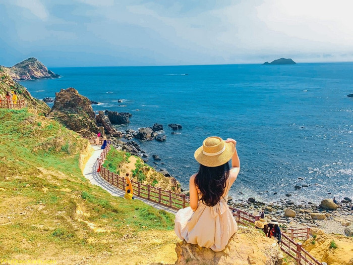 Bãi biển xinh đẹp ở Quy Nhơn.