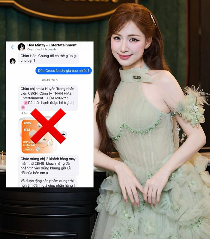 Hòa Minzy cũng rơi vào tình trạng bị giả mạo giống Thúy Diễm.&nbsp;