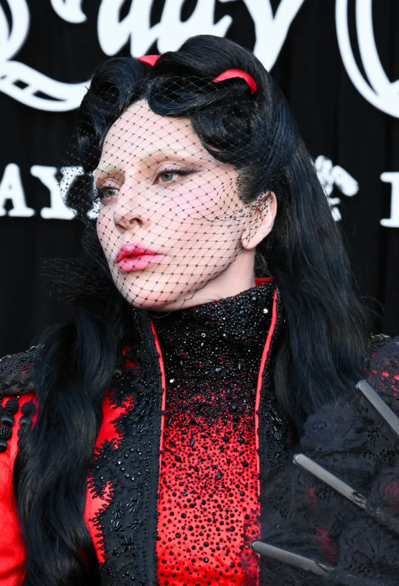 Lady Gaga tham dự buổi ra mắt toàn cầu phim Mayhem Requiem. Ảnh: Getty Images