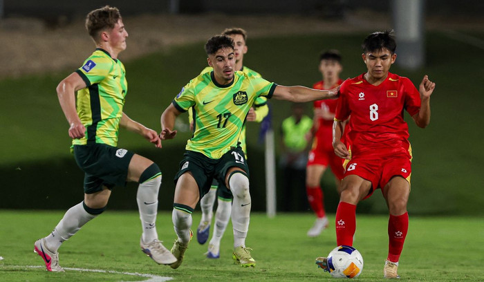 Hành trình đầy cảm xúc của U17 Việt Nam tại giải U17 châu Á 2026 đã khép lại sau thất bại 0-3 trước Australia ở vòng tứ kết. Ảnh: AFC
