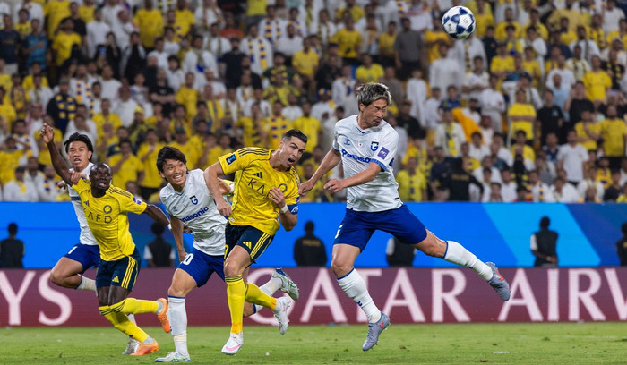 Al Nassr FC của Ronaldo đã gây thất vọng lớn khi để thua 0-1 trước Gamba Osaka trong trận chung kết AFC Champions League Two 2025/26. Ảnh: AFC