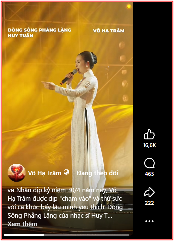 Võ Hạ Trâm tiếp tục 'gây sốt' dịp Đại lễ 30/4 Ảnh 3