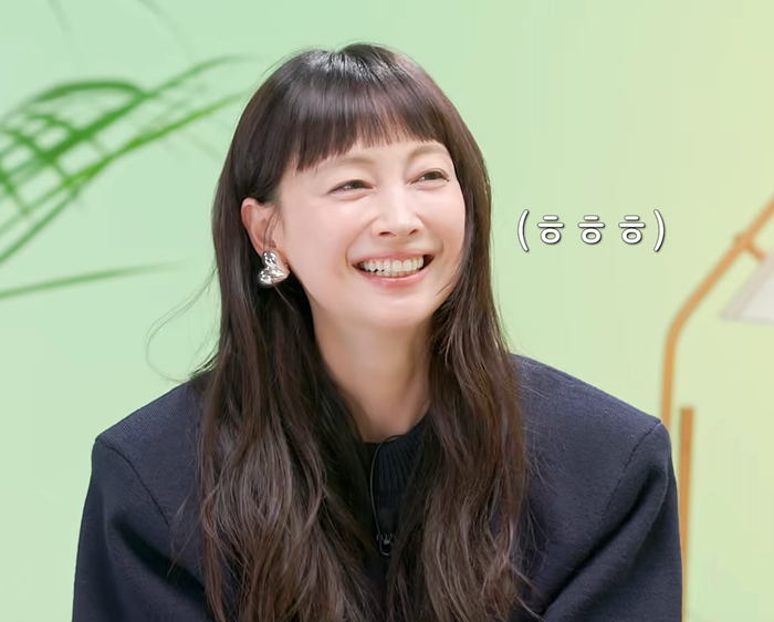 Vợ Won Bin cười tươi rói khi chia sẻ về cuộc sống hôn nhân. Ảnh chụp màn hình