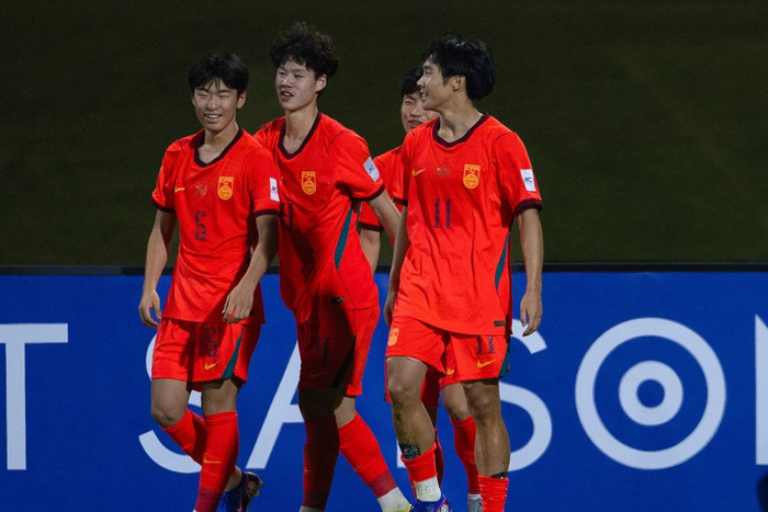 U17 Trung Quốc đã đánh bại U17 Australia với tỷ số 2-0 để giành vé vào chung kết giải U17 châu Á 2026. Ảnh: AFC