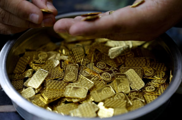Những thỏi vàng ở Cairo, Ai Cập. Ảnh: REUTERS
