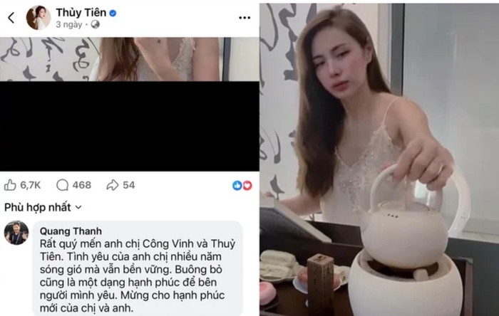 Khán giả mừng cho vợ chồng Công Vinh. Ảnh: FBNV