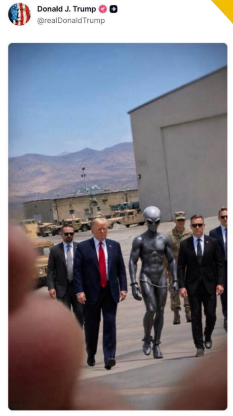 Ông Donald Trump đăng tải bức ảnh 'gây sốc' Ảnh 2