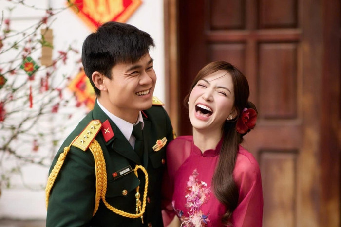 Vợ chồng Hoà Minzy và Thăng Cương đều cùng quê Bắc Ninh - vùng đất nổi tiếng với quả vải chín trĩu cành mỗi khi hè đến.