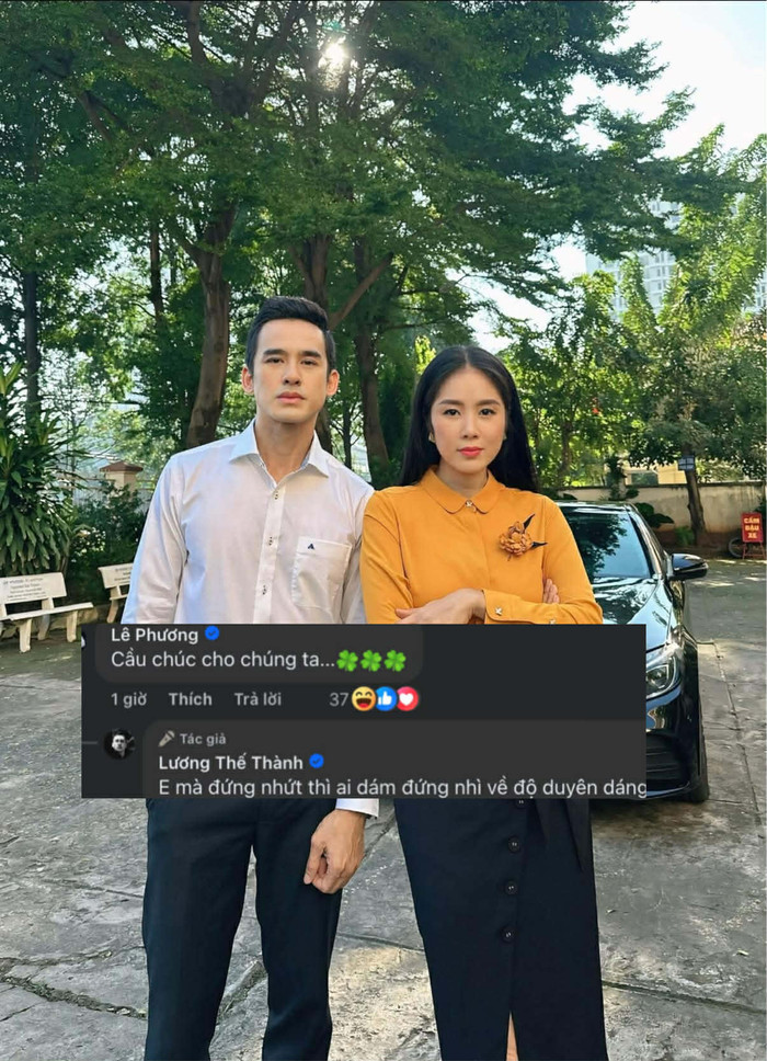 Màn tương tác hài hước giữa Lê Phương và Lương Thế Thành thu hút sự chú ý của khán giả.