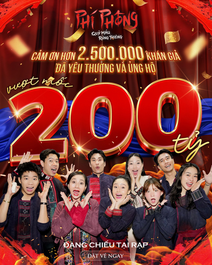 Sau hơn một tháng ra rạp, bộ phim đã vượt mốc 200 tỷ đồng doanh thu.&nbsp;