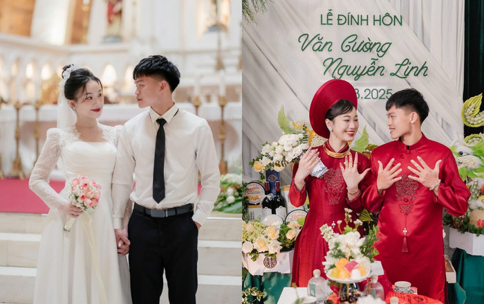 Cầu thủ Hồ Văn Cường cùng bà xã đều cùng quê Nghệ An.