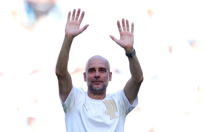Premier League xúc động chia tay những tượng đài gồm Pep Guardiola, Salah, Bernardo Silva và Stones. Ảnh: Getty