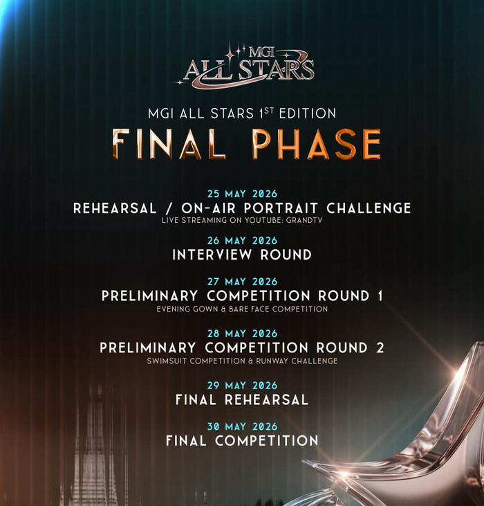 Miss Grand International công bố lịch trình của tuần cuối tại MGI All Stars.