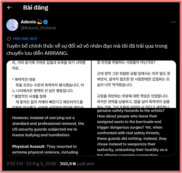 Fan đăng đàn tố bị ekip concert BTS hành hung, cộng đồng mạng bức xúc Ảnh 2