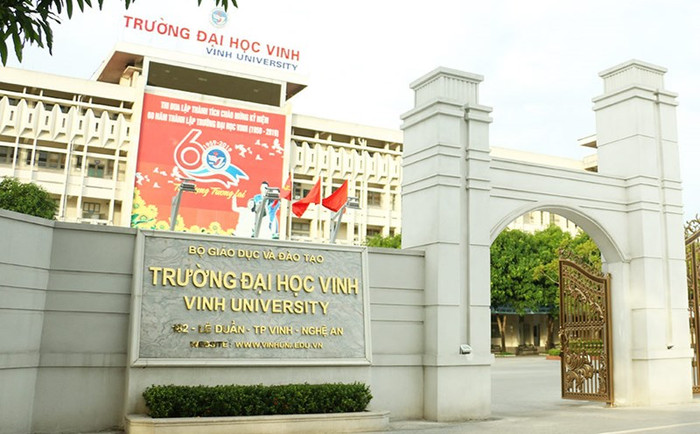 Trường Đại học Vinh - ngôi trường mà bà xã Hồ Văn Cường từng theo học