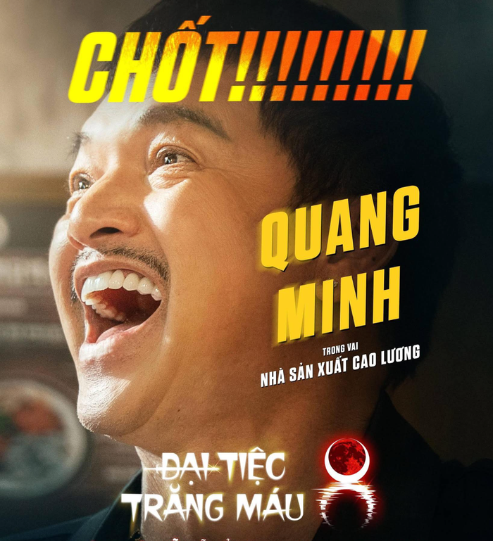Quang Minh được đánh giá cao nhờ kinh nghiệm và khả năng diễn xuất bền bỉ qua nhiều năm làm nghề trong Đại Tiệc Trăng Máu 8. Ảnh: FBNV