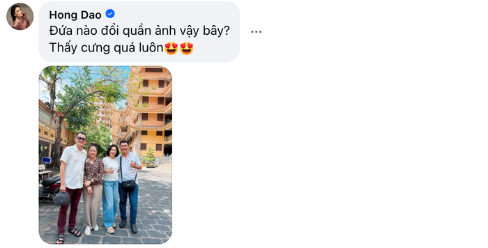 Phản ứng của nghệ sĩ Hồng Đào ngay lập tức thu hút sự chú ý từ công chúng (Ảnh: Chụp màn hình).