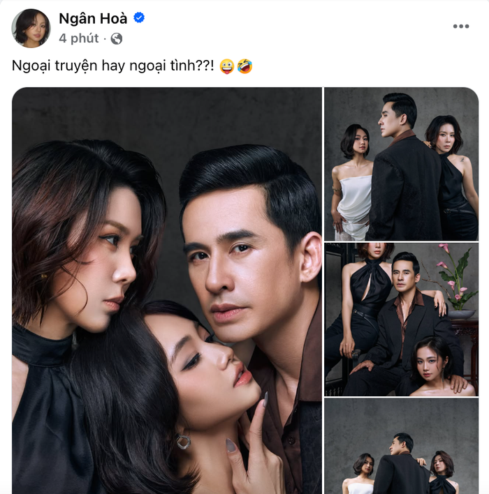 Dòng trạng thái gây chú ý của Ngân Hòa khi nhắc đến chuyện ngoại tình của Lương Thế Thành với Lê Phương (Ảnh: Chụp màn hình).
