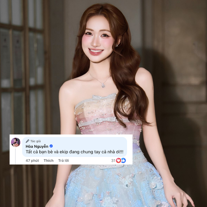 Hòa Minzy được cho là đang cùng bạn bè bình chọn cho Hương Giang. Ảnh: FBNV