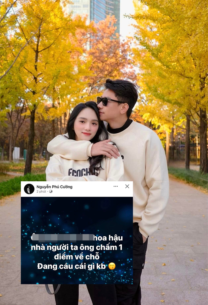 Bạn trai Hương Giang lên tiếng gây chú ý.