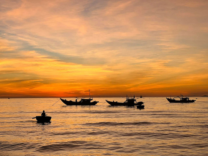 Cảnh đẹp ở biển Kim Sơn Ninh Bình